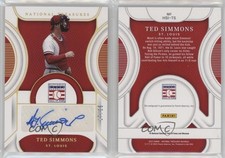 2023 National Treasures Hall of Fame Signatures Holo Gold /25 Ted Simmons Auto