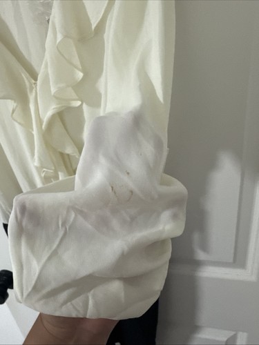 Abito blusa HAVE bianco e nero panna - Foto 5 di 9