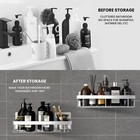 3 Pack Shower Caddy Stainless Steel No Drilling Adhesive UK Origin