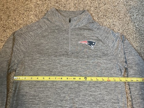Jersey New England Patriots Majestic Cuarto Cremallera Para Hombre Talla Mediana Manga Larga - Imagen 6 de 7