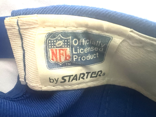 VINTAGE NFL Detroit Lions Football Men's Hat - Blue THE EASTPORT BY STARTER - Picture 6 of 10