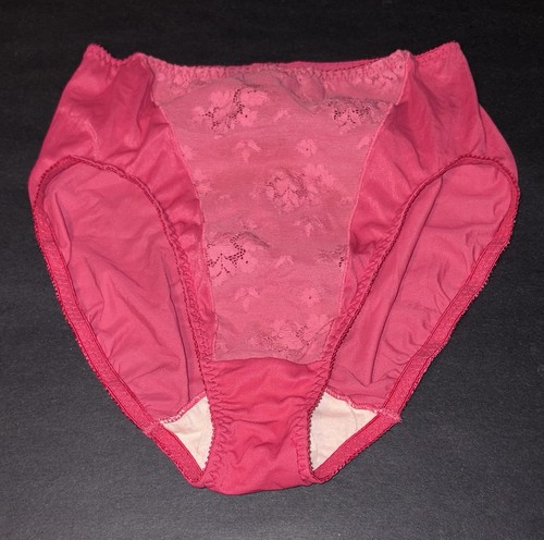 Olga Y2K 20091 Hi-Cut Lace High Waist  7 L Brief Nylon Pantie Bikini Underwear