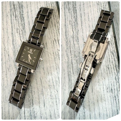 FENDI Watch 6200L Square Black Ceramic Fendi,12643 - Picture 3 of 4