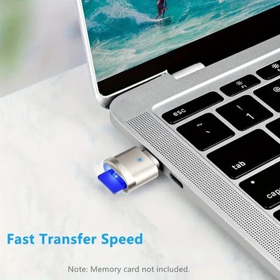 USB C to Micro SD TF Card Reader OTG Adapter Zinc Alloy for Phone Laptop