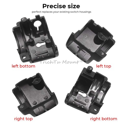 Black Switch Housing Cover Fits For Harley Dyna Street Bob FXDB/I 2012-2017 New - Picture 7 of 17