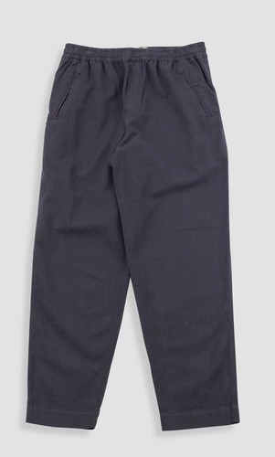 Folk Drawcord Assembly Pants Trousers Mens Size 4 Large Black Elasticated Waist