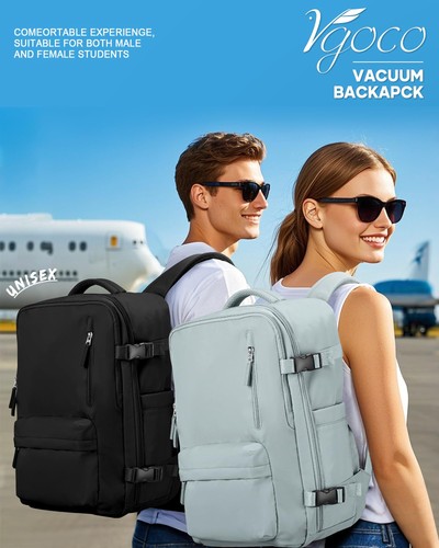 Mochila de viaje de compresión con sello al vacío con bomba para mujeres hombres Airback Vacpack - Imagen 4 de 9