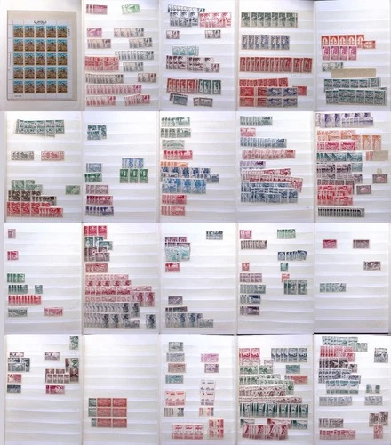 FRENCH MOROCCO: Large Unused Selection in Stamp Album - 42 Sides Album Page ^