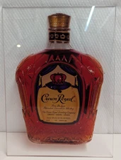 Crown Royal Bottle Whiskey lucite panel sign 14x10"