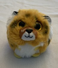 Ty Puffies (Beanie Balls) - CLAWSBY the Tiger (4 inch) No Hang Tag