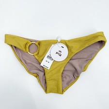 PQ SWIM PILYQ Swim Bottoms Size Medium NWT Eden Ring Full Gold Coast Teeny Swim