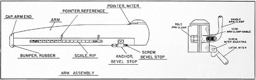DeWalt Radial Arm Saw Carriage Stop Adjustment 12-20" Industrial Models GA, GR - Picture 5 of 7