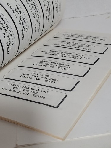 Springdale, Arkansas High School Class Of 1972 25th Reunion Address Booklet - Picture 3 of 4