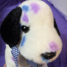 Ty DIZZY Colorful Dalmatian Puppy Dog 2001 Beanie Buddy w/o Ear Tag