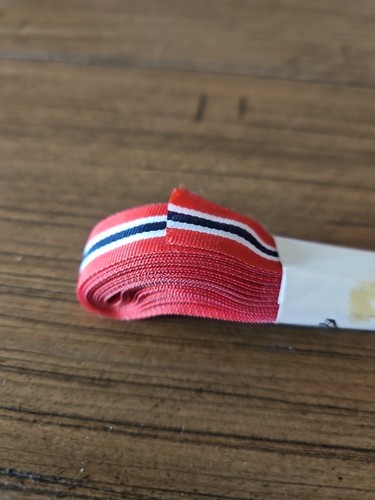RB 5 Meter Red White Blue Grosgrain Ribbon - Picture 5 of 6