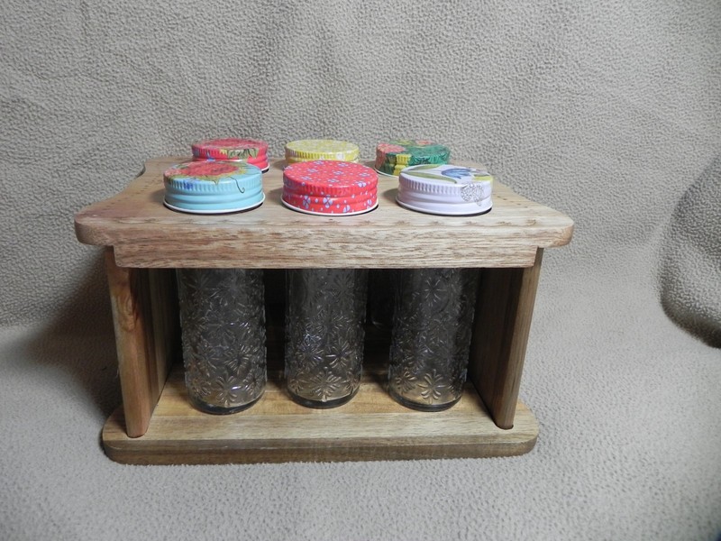 The Pioneer Woman Wildflower Whimsy Six Jar Spice Rack J
