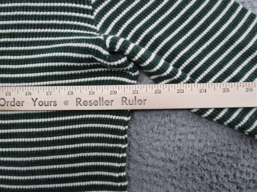 Camisa de Colección Y2K Polo Jeans Co Ralph Lauren Rayas Térmica Tejido Waffle LS Talla XL - Imagen 5 de 10