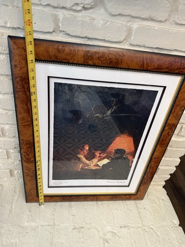 Norman Rockwell Seriolithograph 2012 Edition 172/450 Ethan Allen And Green Mount - Picture 11 of 12