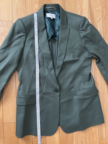Reiss ETTA Jacket Women Green Boyfriend Blazer Size UK 14/ EU 42/ US 10 RN114836 - Picture 9 of 10