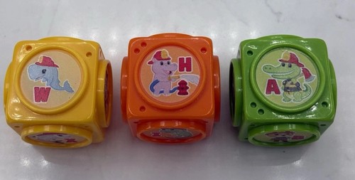 LeapFrog Interactive Tumbling Blocks Fire Truck 3-Replacement Blocks Parts - Picture 1 of 7