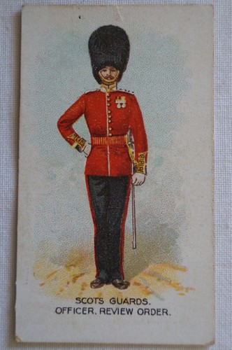 Types of British Army 1910 Pre WWI Wills Vice Regal Card Scots Guards - Picture 3 of 4