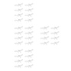  4 Pieces Mini Lounge Chair Miniature Beach Plastic Adornments House