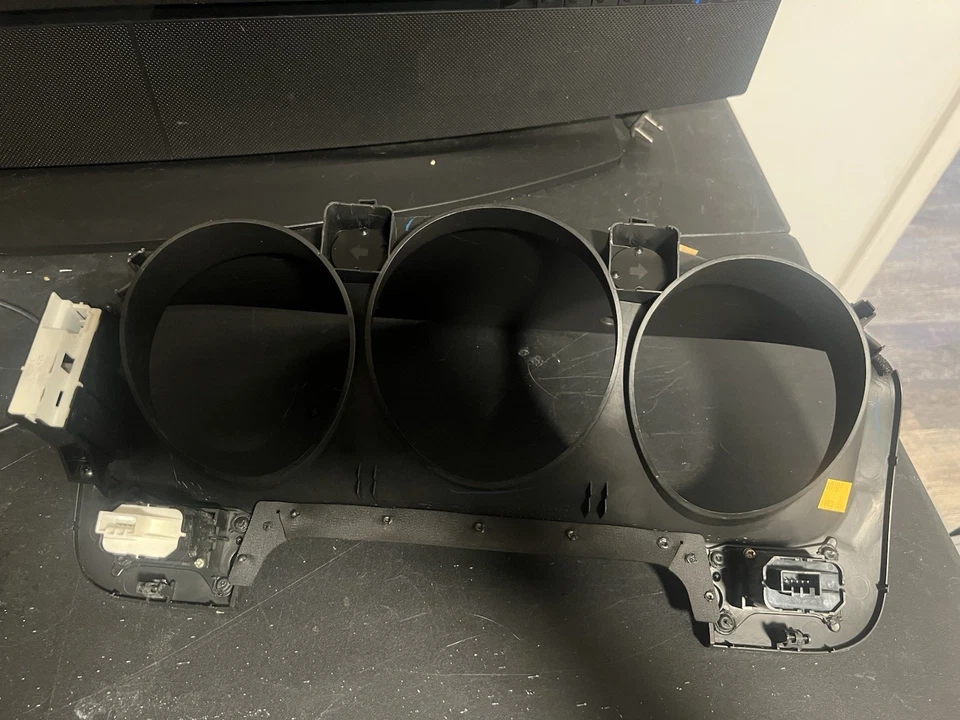 2001 2002 2003 2004 Acura MDX Black Speedometer Cluster Cover Bezel OEM - Image 2 of 3