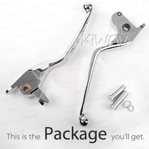 Chrome levers hydraulic brake clutch hand control for HD 14-16 Touring US STOCK - Picture 5 of 5