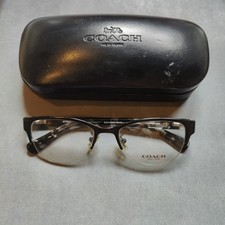 COACH 9254 SATIN BLACK/CRYSTAL MOSAIC EYEGLASSES Frames 50-18-135
