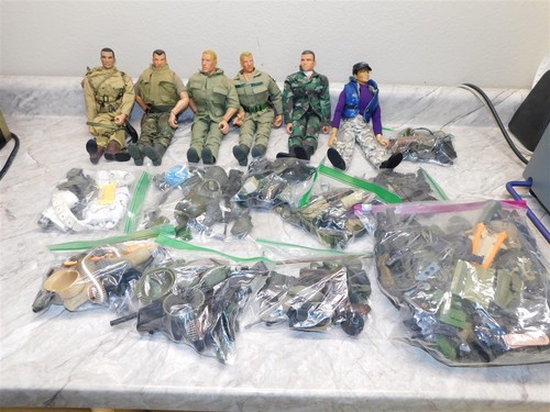 Huge GI Joe 12" Figure & Accessory Lot - 6 Figures, Tons of Accessories, 1 Lot - Picture 1 of 14