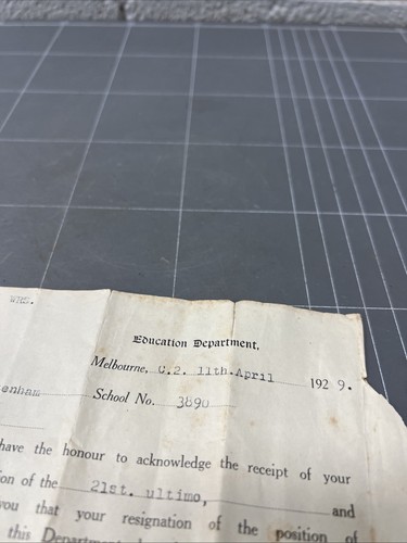 VINTAGE EDUCATION DEPARTMENT LETTER 1929 TOTTENHAM SCHOOL 3890 EVANS - Bild 2 von 4