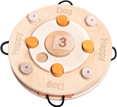 Birthday Cake - Dog Puzzle Toy, Interactive Wooden Brain Game for Dogs, Mental E