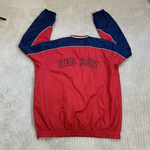 VINTAGE Boston Red Sox Windbreaker Mens XL Jacket Pullover G-III Baseball MLB - Picture 3 of 11