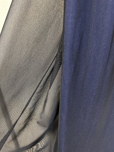 Caren Desiree Company Black/Blue Long Embellished Evening Gown Sz 8 Vintage, Y2K - Picture 5 of 7