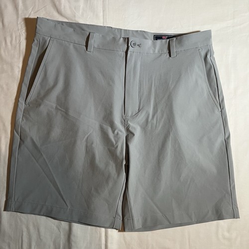 Vineyard Vines Performance Breaker Shorts Mens 35 gray Athletic Golf