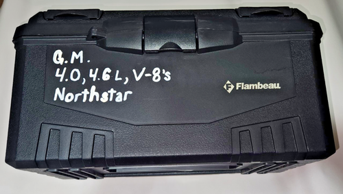 FLAMBEAU Black Plastic Tool Box 15" X 9" X 9" 6518TF No Trays - Picture 1 of 9