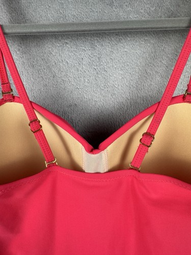 Traje de baño Shore Shapes con falda de una pieza adelgazante acanalado rosa intenso talla 8 nuevo sin etiquetas - Imagen 10 de 15