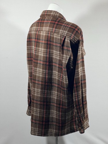 Vintage Grant Crest Mens XL  17-17 1/2 Plaid Wool Long Sleeve Button Up Shirt - Picture 14 of 24