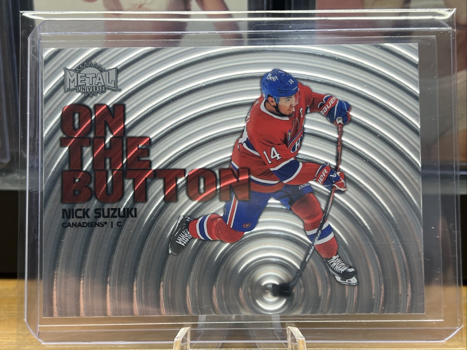 2024-25 SkyBox Metal Universe #26 of 30 OB Nick Suzuki On the Button