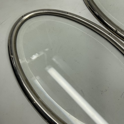 Early Vintage Nickel And Beveled Glass Windows k3 - Bild 3 von 15