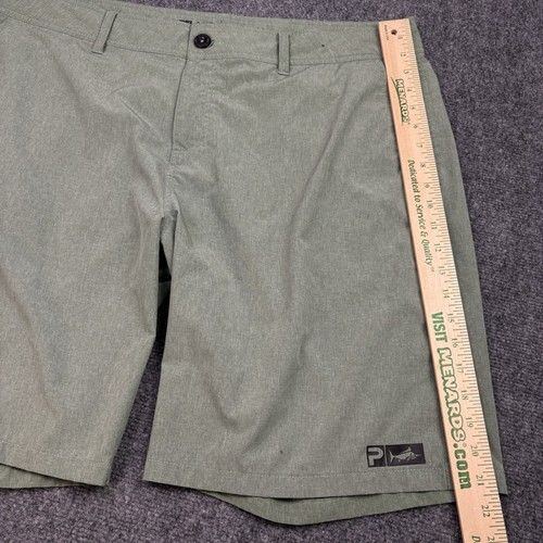 Pelagic Herren Tiefsee Hybrid Shorts Angeln Wandern Camping Gr. 40 hellgrün - Bild 8 von 14