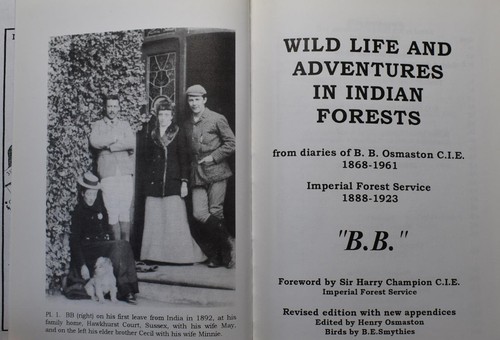 WILD LIFE & ADVENTURES IN INDIAN FORESTS. Osmaston 1888-1923. - Picture 2 of 6