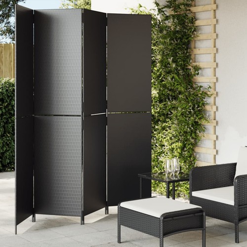 Kamerscherm 3 panelen poly rattan bruin privacy scherm kamerverdeler vidaXL - Afbeelding 10 van 60