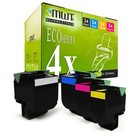 4x XXL Toner F Sleeve R Lexmark Cx 310 410 510 Dhe De Dthe DTE E Dn N, 80C2SK0