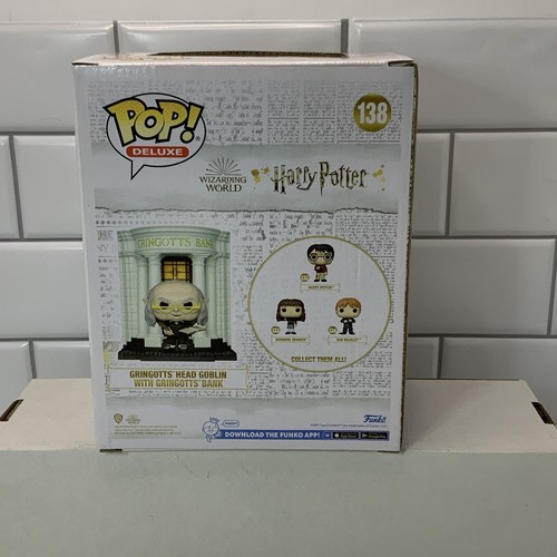 Funko Pop! De lujo: Harry Potter - Duende Cabeza de Gringotts con Banco Gringotts - Imagen 3 de 6