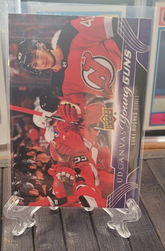 2023-24 UD Series 1 Matthew Knies And Luke Hughes YG And Canvas - 5 Card Set - Picture 4 of 10