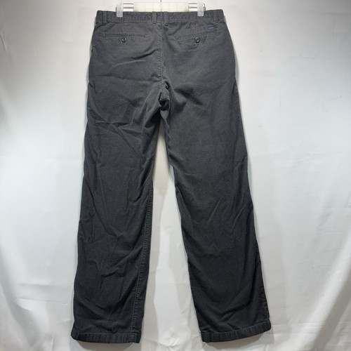 Pantalones Izod Para Hombre 33x32 Se Ajusta 33x32 Pana Pierna Recta Gris Oscuro Informal Medio - Imagen 11 de 15