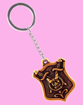 K1036 key chains Stainless Steel key ring cool goat head fashion man best choose