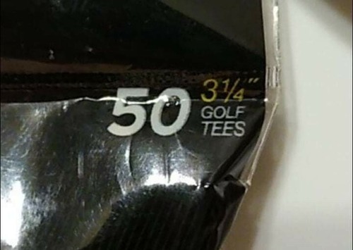 🔥Wilson Ultra BLK Golf Tees 3-1/4" Natural Hardwood Traditional Design 50 Count - Picture 3 of 4