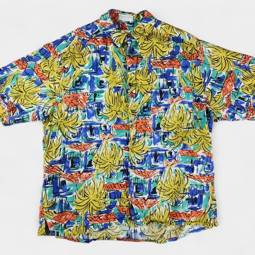 Camisa Hawaiana Claiborne De Colección Para Hombre Grande Multicolor 100% Rayón - Imagen 1 de 9